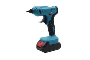 Cordless Hot Melt Glue Gun Battery Powered DIY Tool 20V Rechargeable Plastic Gun with Adjustable Temperature and 11mm Nozzle