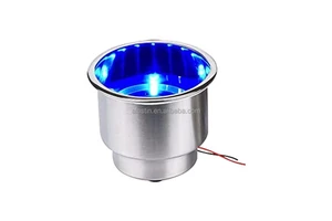 Marine Boat Hardware Factory Supply RV Cup Holder Mirror Polished With Light