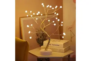 Newsky Power Indoor Decorative Lamp USB Power Romantic Spirit DIY Tree LED Fairy Light for Bedroom Night Lights