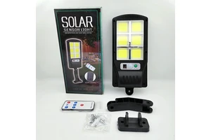 Solar Street Light Outdoor IP65 Waterproof Solar Flood Lights with Motion Sensor for Outside Yard Garden Parking Lot Lights