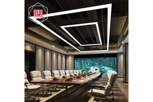 Customized Led Hanging Linear Light Office Mall Billiard Room Tube Led Linear Light Aluminum Pendant Linear Lights