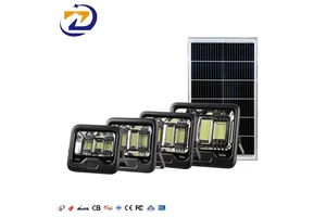 ZY Energy Saving ABS IP65 Waterproof Solar LED Road Floodlight 100W-400W 2-Year Warranty Remote Control
