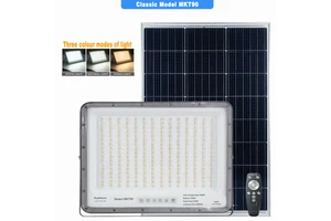 MKT90 Hot-Sale High-Efficiency Solar Flood Light Three Color 400W IP65 Outdoor Road Park Garden Path Community Highway Long-Life