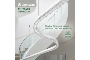 New Arrival LED Architectural Crystal Linear Light Seamless Connection 110lm/W 3CCT Adjustable Exquisite Led Hanging Stair Light