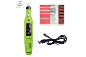 Wholesale Factory Price Nail Tools Mini Electric Nail Sander Usb Portable Pen Electric Nail Grinding To Remove Dead Leather Case