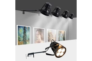 30W40W Telescopic LED Booth Light Long Arm ClampType Spot Light for Exhibition Trade Show Lighting