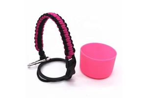 Wholesale 550 Paracord Bottle Handle and Soft Silicone Rubber Sleeve Set