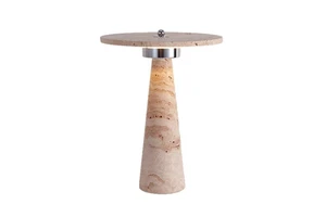 OEM Wholesale Modern Natural Cave Stone Series Desk Lamp Nordic Minimalist Home Decoration Yellow Travertine LED Table Lamp