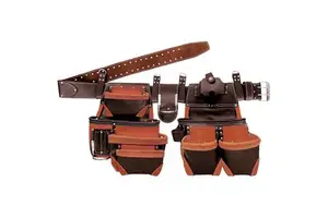 Heavy Duty Genuine Leather Handmade Eco-Friendly Durable Luxury Fashionable Portable Electrician Contractor Tool Bag Pouch