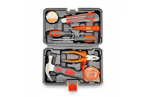 OEM 1.2kg Carbon Steel Hand Tool Kit with Blow Molding Storage Case for Home Use Tool Box Set