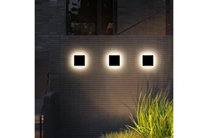 15*15CM Popular eclipse Aluminum Rainproof IP65 Outdoor Garden Porch Hallway Wall Lamp LED Wall Mounted Decorative Lamp
