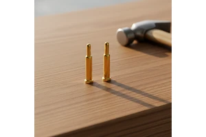 High Current POGOPIN Spring Thimble With Bonding Pad Custom Material Plating Plugboard Contact Pin