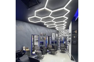 Hexagon Detailing Workshop Clothing Store Lights Led For Car Shop And Garage Honeycomb Lights Led Hexagon Work Garage Light Ceil