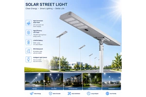 Highway Urban Streets Residential Roads Solar LED Street Light, Integrated All In One, IP65 Waterproof, Outdoor Road Lighting