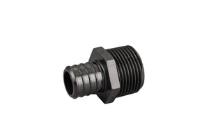 Pipe Fittings 1" Pex X 1" Male NPT Adapter, Poly Alloy Pex Male, Plastic Male - Crimp Pex B Pex Plastic Press Fittings