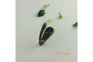 Antique bronze zinc alloy small single clasp for coat hotel coat hook