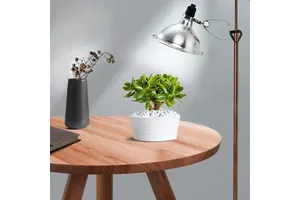 8.5 Inch Aluminum Reflector LED Clamp Lamp 150W E26 Socket 6 Foot 18/2 SPT-2 Cord 2 Pack 3500K Warm White IP33 3-Year Warranty