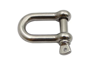 Supply High Quality Stainless Steel 304 JIS D Dee Bow Shackles 4mm Rigging Hardware Heavy Duty Polished Surface Treatment Mining