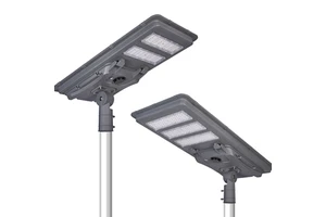 Remote Control Photocell Integrated All in One High Lumen Solar Powered Road Light Outdoor Solar Street Light
