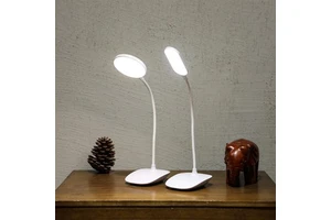 Modern Rechargeable LED Table Lamp for Bedroom Desk ABS Body Cross-Border Clip Bedside Eye Protection for Students Dormitory