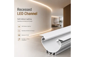 High Quality Anodized Aluminum Alloy Groove Design LED Linear Ceiling Lamp for Living Room Bedroom Home Interior Lighting