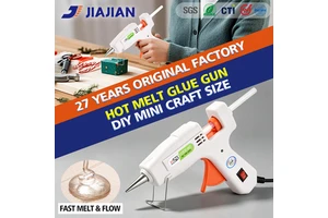 Industrial Grade Electric Hot Melt Glue Gun Temperature Adjustable Digital Display 120W Large Wattage 11mm Glue Stick No