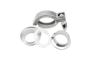 Hygiene Level Quick-Release Clamp & Chuck Kit Welding Single Pin Tri Clover Weld Pipe Fitting Ferrule