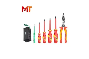 12PCS EVA Foam Tray G2020003 VDE Insulated Electrician Tool Set Insulation Pliers Set