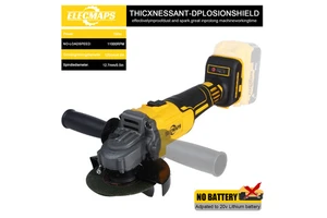 4-1/2" & 5" Cordless Angle Grinder - Heavy-Duty Alloy Steel Compact Grinder With Non-Locking Paddle Switch