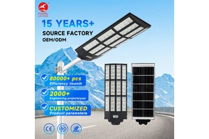 Outdoor Waterproof 1000W IP65 Street Solar Lamp Integrated Solar Street Light With Motion Sensor