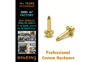 HR Durable Brass Sewing Locating Pins 5mm Head Diameter 0.02-0.1 Grip Range for Shoe Upper Template Machine Needle Bed