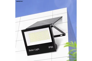 NEW Outdoor Lighting IP66 Waterproof 100W 200W 300W Floodlight Street Lamp Integration Folding Sensor LED Solar Flood Light