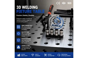 Heavy Duty 3D Modular Welding Jig System 5T Capacity 28mm Fixture Holes Grid New 3D Welding Table For Metal Fabrication