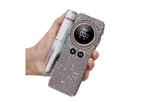 Professional 35000RPM Rechargeable Nail Drill Cordless Electric Portable Diamond File Machine Salon & Home Use Nail Polisher