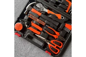 Cordless Hand Tools Kit OEM Hard Case 45-Piece Chrome Vanadium Steel Combination Tool Box Set