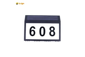 Outdoor Automatic LED Solar House Number Light Solar House Numbers For Yard Street