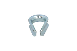Zinc-plated cable thimble for 6 mm cable.