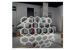 KCX High Brightness Garage Light Hexagon Led Ceiling Wall Detailing Car Workshop Honeycomb Working Garage Lamp
