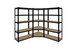 5 Layers Steel Tool Rack Stacking Shelving Unit Boltless Corrosion Protection Garage Storage 175kg Per Layer