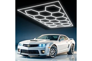 Hive Design for Barbershop Gym Exhibition Garage Hexagonal Lighting Barber Light Car Wash Design Hexagonal Lights