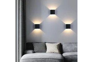 Cross-Border Minimalist Modern Creative Aluminum Indoor/Outdoor Decorative Wall Lamp with 3000K Warm Light and High CRI 80