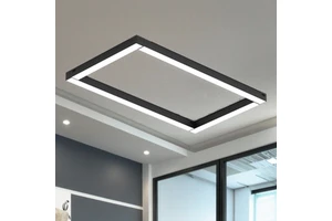 LED Linear Light Aluminum Body IP20 Rated 3-Year Warranty 50000 Hours Lifespan 3CCT Color Temperature for Supermarket Office Use