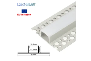 EU in Stock Plaster-in LED Channel Hot Sale Led Aluminium Profile Drywall LED Light Strips Gypsum Aluminum Profile Channel