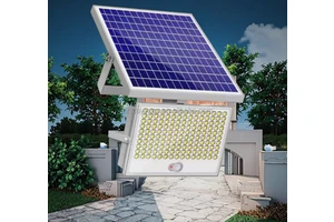 Factory Priced LED Solar Flood Light High Reflector ABS Body IP66 Rating 6000K Daylight 120 Beam Angle 2-Year Garden Use