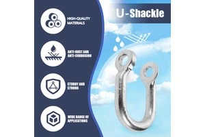 10 Ton 25 Ton Stainless Steel Straight Anchor 32mm US Type Brushed Pin D Shackle Heavy Industry Bow Shackles