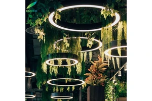 Professional Factory Customized Round Plant Led Light Workshop Honeycomb Garage Work Led Light Car Detailing Light