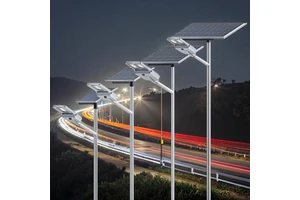 High Power Outdoor 100w 120w Split Led Solar Panel Street Light And Pole