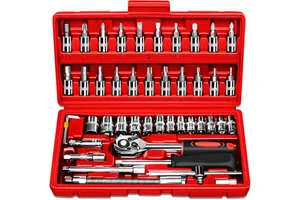 Hot Sale 46-Piece Hand Operated Hard Case Tool Box Automotive Tool Set with OEM Auto & Bike Repair