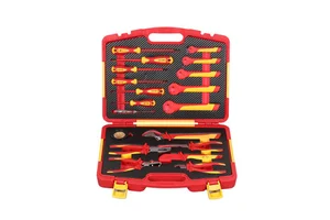 Insulated Professional 19PCS 1000V VDE Insulated Electrician Plier Screwdriver Open-End Spanners Tool Set