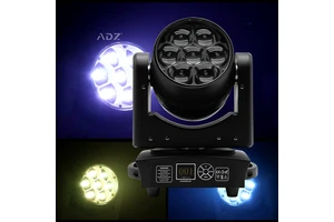7x40W Bee Eye 4-in-1 Zoom Beam RGB Dyeing Effect Moving Head LED Stage Lights for DJ Wedding Contour Light DMX